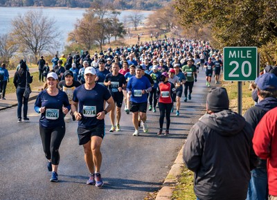White Rock Marathon in East Dallas
